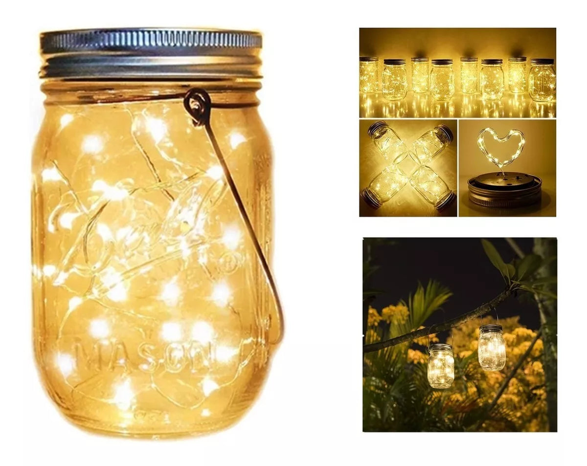Luces Navidad Lampara Farol Solar Led