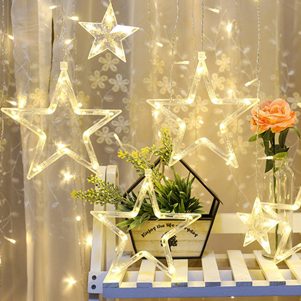 Guirnalda 12 estrellas LED de Navidad