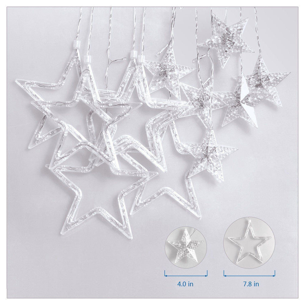 Guirnalda 12 estrellas LED de Navidad